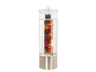 5 Gallon Stainless Steel Round Beverage Dispenser with Infusion Chamber
